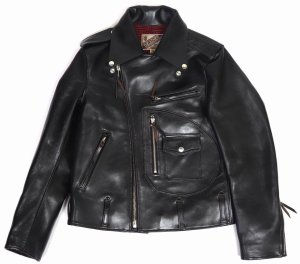 画像: 「Y'2 LEATHER/Y'2レザー」ヴィンテージホースDポケットダブルライダースジャケット【ブラック】