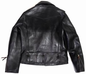 画像: 「Y'2 LEATHER/Y'2レザー」ヴィンテージホースDポケットダブルライダースジャケット【ブラック】