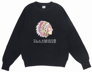 画像: 「JELADO/ジェラード」ILLINOIS フロッキープリント両Vフリーダムスリーブスウェット【ブラック】