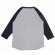 画像3: 「STUDIO D'ARTISAN/ステュディオ・ダ・ルチザン」SPECIAL SALVAGE ラグラン7分袖Ｔシャツ【杢グレー×ネイビー】 (3)