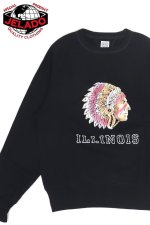 画像: 「JELADO/ジェラード」ILLINOIS フロッキープリント両Vフリーダムスリーブスウェット【ブラック】