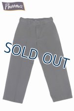 画像: 「Pherrow's/フェローズ」センタープレスワイドチノ【フェードブラック】