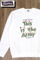 画像: 「Pherrow's/フェローズ」This is the Army プリントスウェット型ロンT【オフホワイト】