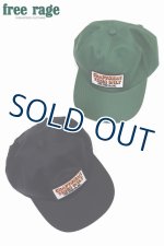 画像: 「FREE RAGE/フリーレイジ」CRAFTSMAN VIBES ONLY 6パネルキャップ【2カラーあり】