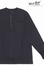 画像: 「WEST RIDE/ウエストライド」ヴィンテージヘンリーネックロンT【ブラック】