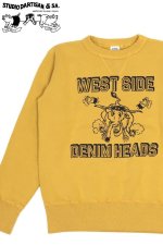 画像: 「STUDIO D'ARTISAN/ステュディオ・ダ・ルチザン」WEST SIDE 両Vプリントスウェット【マスタード】
