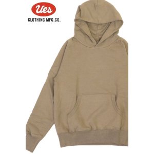 画像1: 「UES/ウエス」フード付きスウェット【ベージュ】 (1)