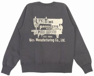 画像: 「UES/ウエス」LIFE TIME プリントスウェット【グレー】