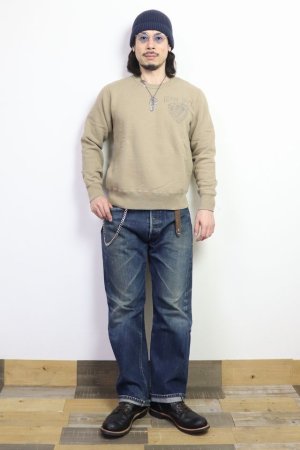 画像: 「UES/ウエス」GUITAR CRAZY プリントスウェット【ブラウン】