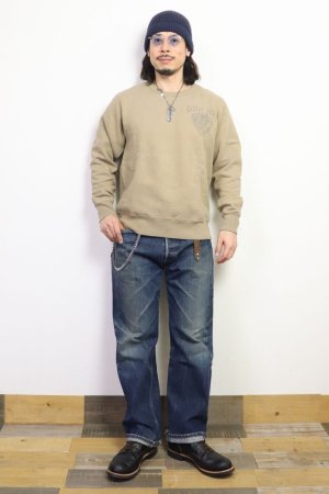 画像: 「UES/ウエス」GUITAR CRAZY プリントスウェット【ブラウン】