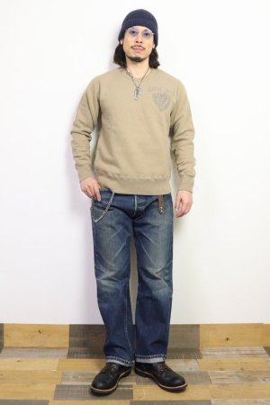 画像: 「UES/ウエス」GUITAR CRAZY プリントスウェット【ブラウン】