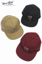 画像: 「WEST RIDE/ウエストライド」EMB SKULL 刺繍カスタムベースボールキャップ【3カラーあり】