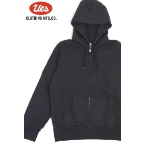 画像1: 「UES/ウエス」ジップスウェットパーカー【スチールグレー】 (1)