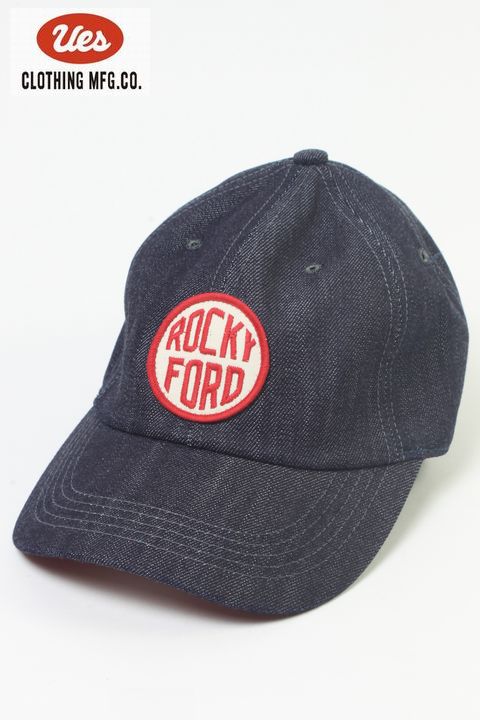 UES/ウエス」デニムキャップ【ROCKY FORD レッド】 - ANCHORS